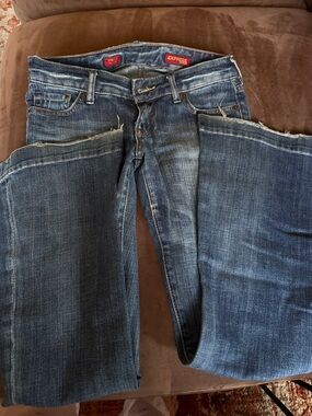 Express Women's Dark Blue Bootcut Jeans